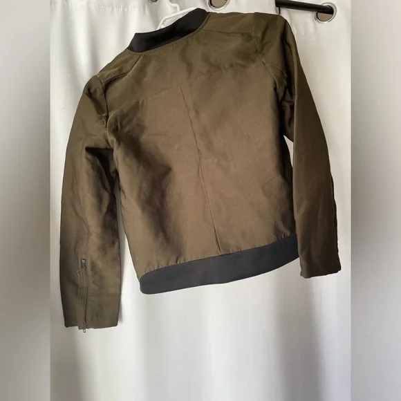 Mango Khaki olive green Military Jacket NWOT size Small but oversized - Picture 6 of 6